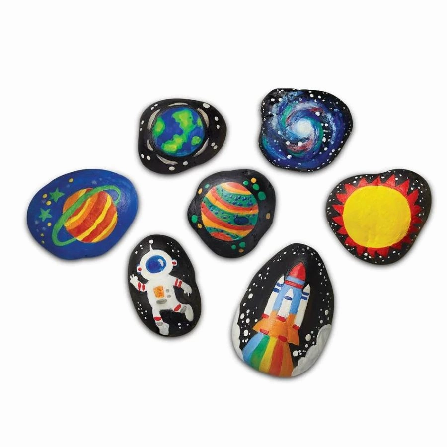 4M - KidzMaker Glow In the Dark Space Rock Painting