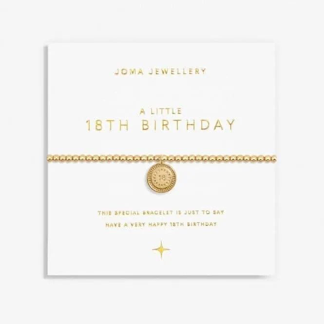 Un petit bracelet extensible plaqué or de 17,5 cm pour le 18e anniversaire 6987 Joma Jewellery