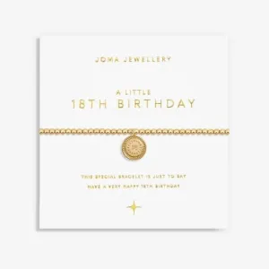Un petit bracelet extensible plaqué or de 17,5 cm pour le 18e anniversaire 6987 Joma Jewellery