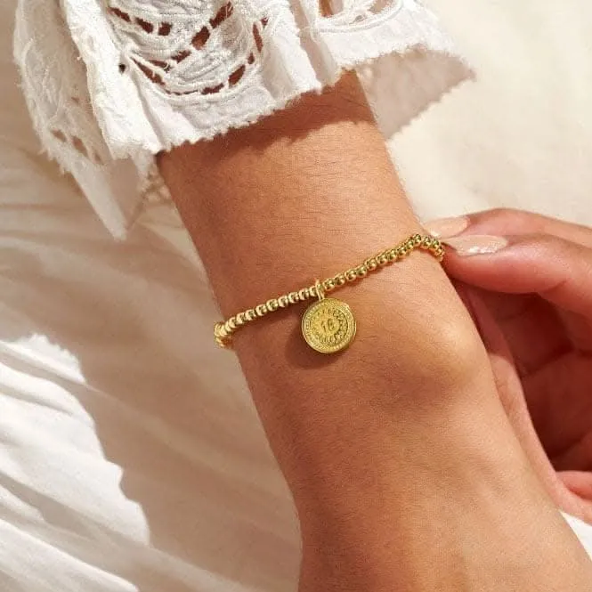 Un petit bracelet extensible plaqué or de 17,5 cm pour le 18e anniversaire 6987 Joma Jewellery