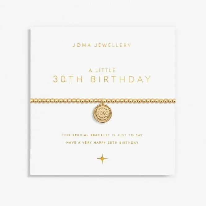 Un petit bracelet extensible plaqué or de 17,5 cm pour le 30e anniversaire 6989 Joma Jewellery
