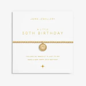Un petit bracelet extensible plaqué or de 17,5 cm pour le 50e anniversaire 6991 Joma Jewellery