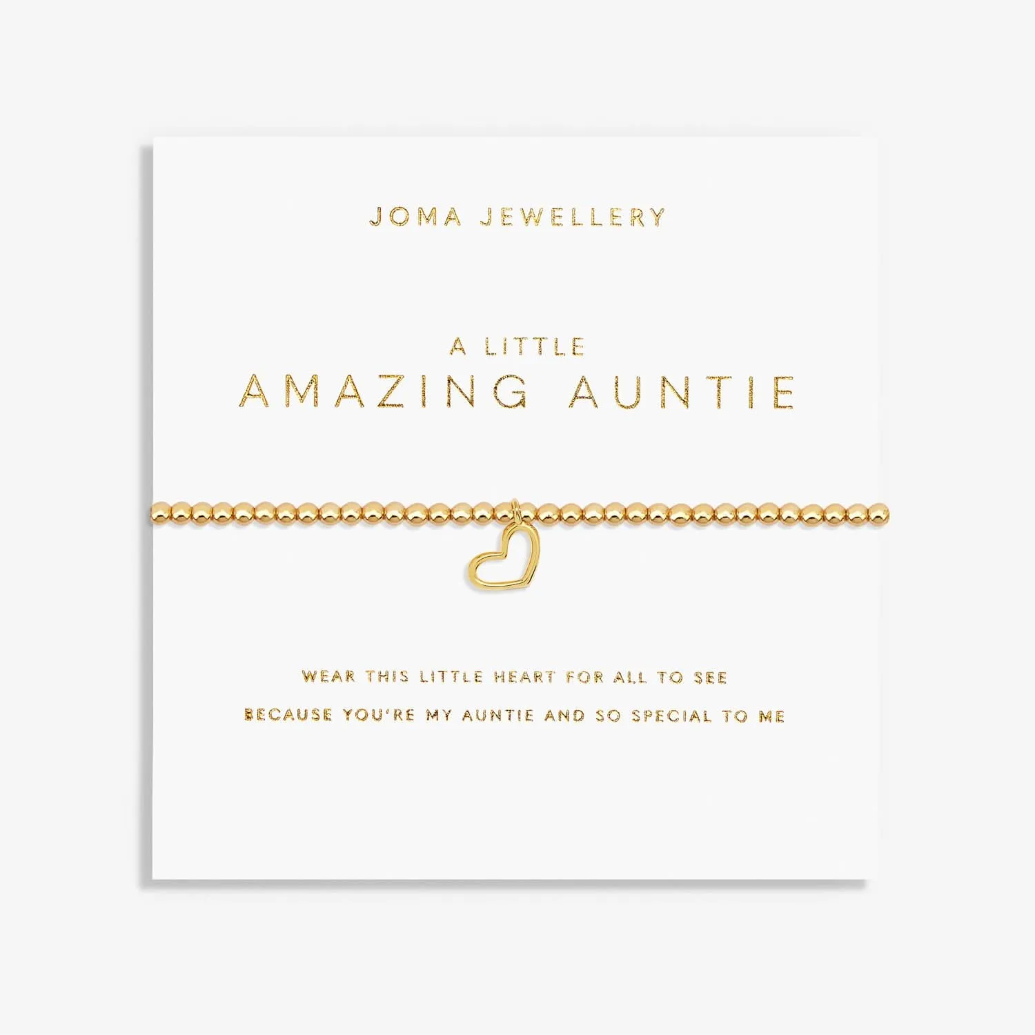 Un Petit Bracelet Étonnant pour Tante en Or Plaqué 7588 Joma Bijoux