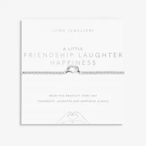 Un peu d'amitié, de rire et de bonheur - Bracelet en argent plaqué 17,5 cm 7019 Joma Jewellery
