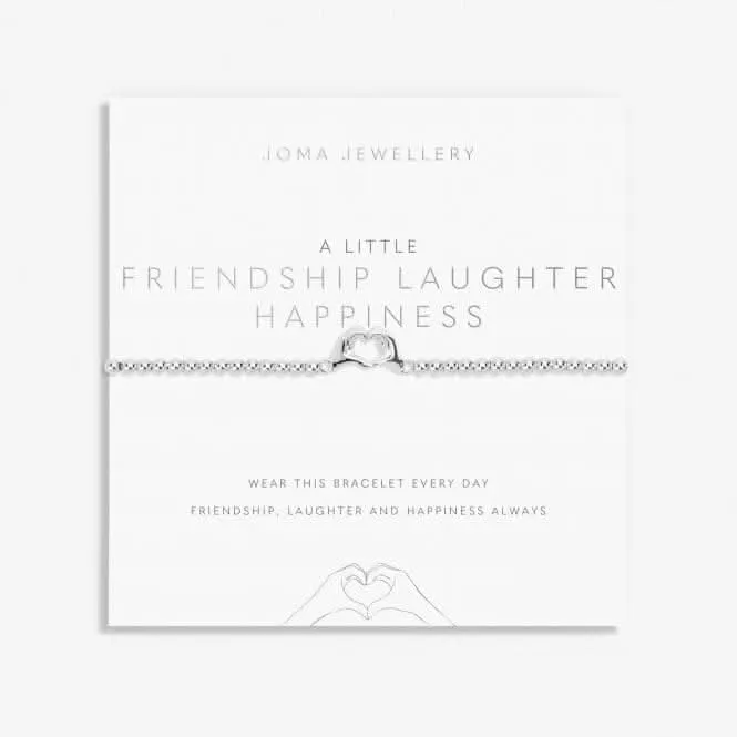 Un peu d'amitié, de rire et de bonheur - Bracelet en argent plaqué 17,5 cm 7019 Joma Jewellery