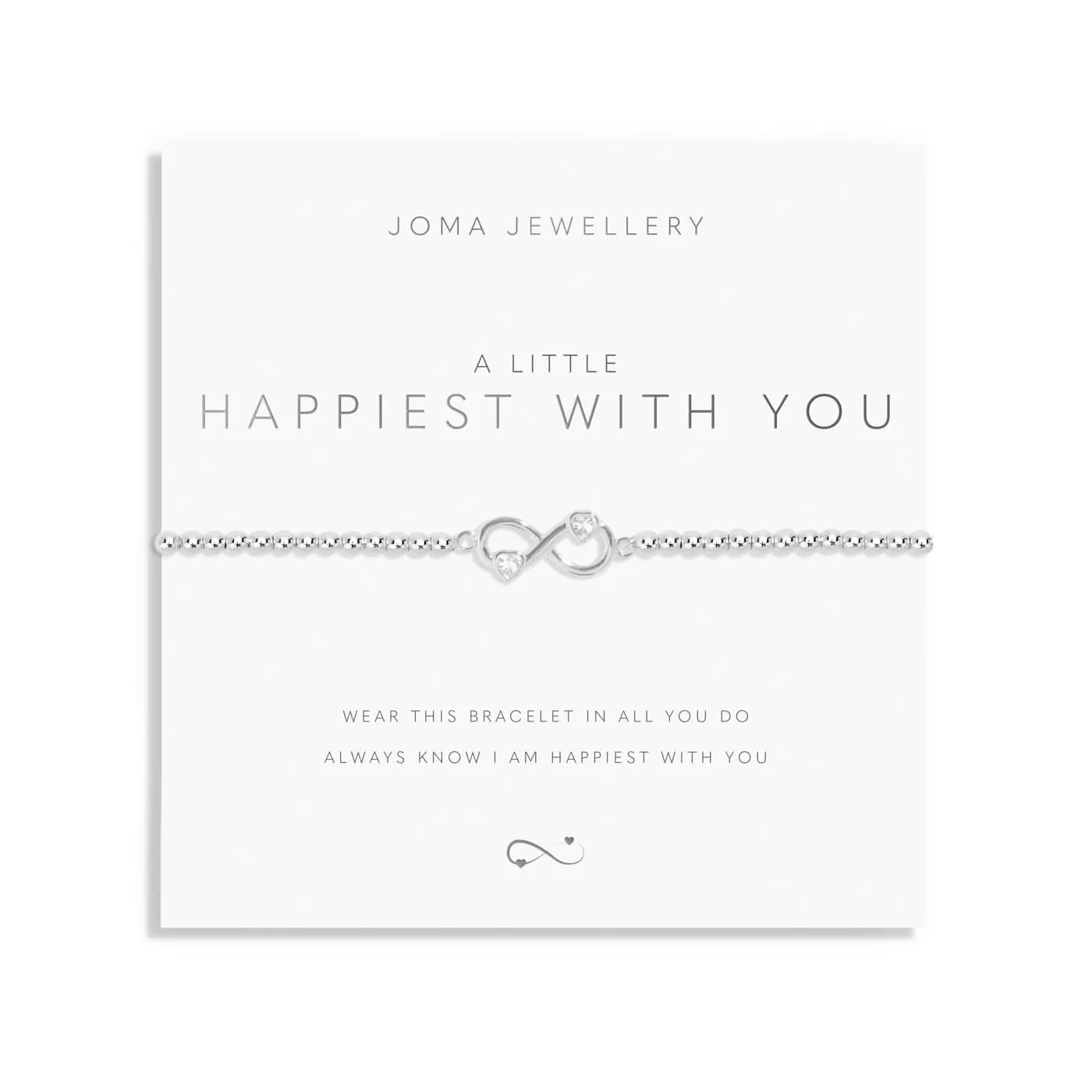 Un Petit Plus Heureux Avec Toi Bracelet en Argenté 8156 Joma Jewellery