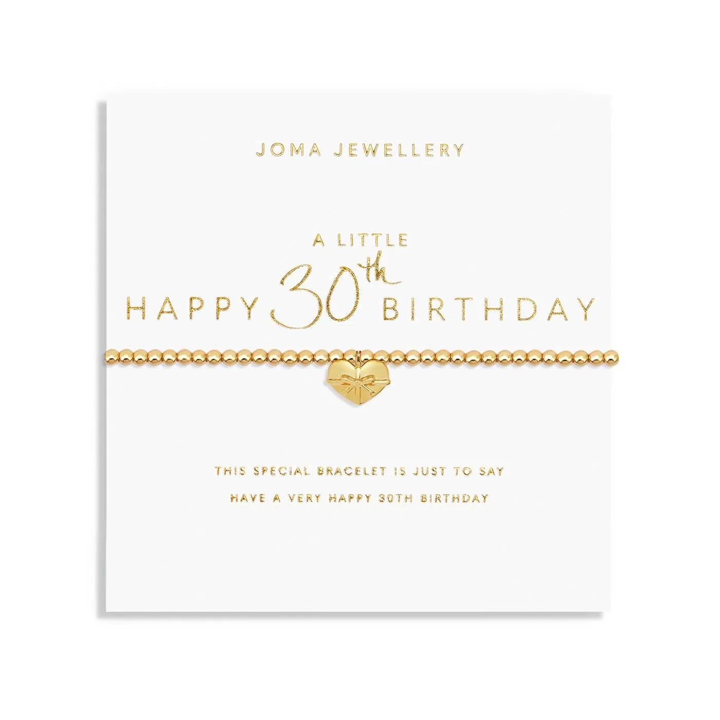 Un Petit Bracelet Doré pour un Joyeux 30ème Anniversaire 7582 Joma Jewellery
