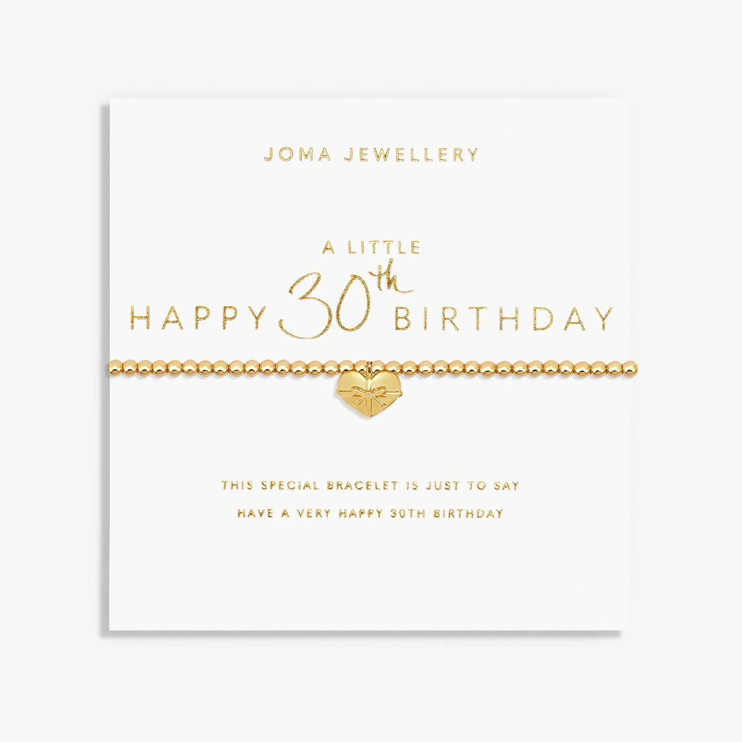 Un Petit Bracelet Doré pour un Joyeux 30ème Anniversaire 7582 Joma Jewellery