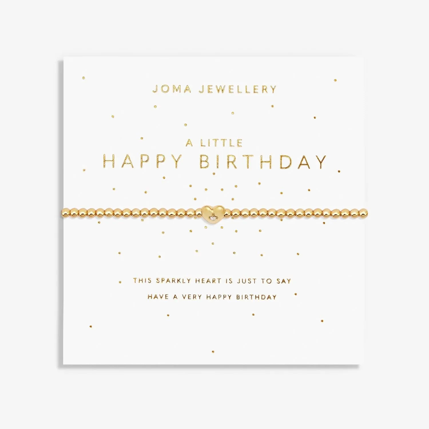 Un Petit Bracelet Doré Joyeux Anniversaire 7579 Joma Jewellery