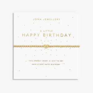 Un Petit Bracelet Doré Joyeux Anniversaire 7579 Joma Jewellery