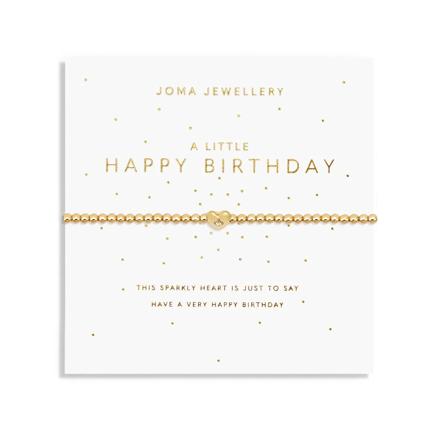 Un Petit Bracelet Doré Joyeux Anniversaire 7579 Joma Jewellery