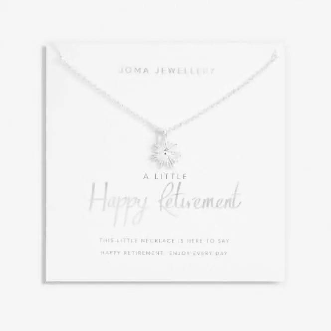 Un Petit Collier en Argenté Heureux pour la Retraite 46cm   5cm 6830 Joma Jewellery