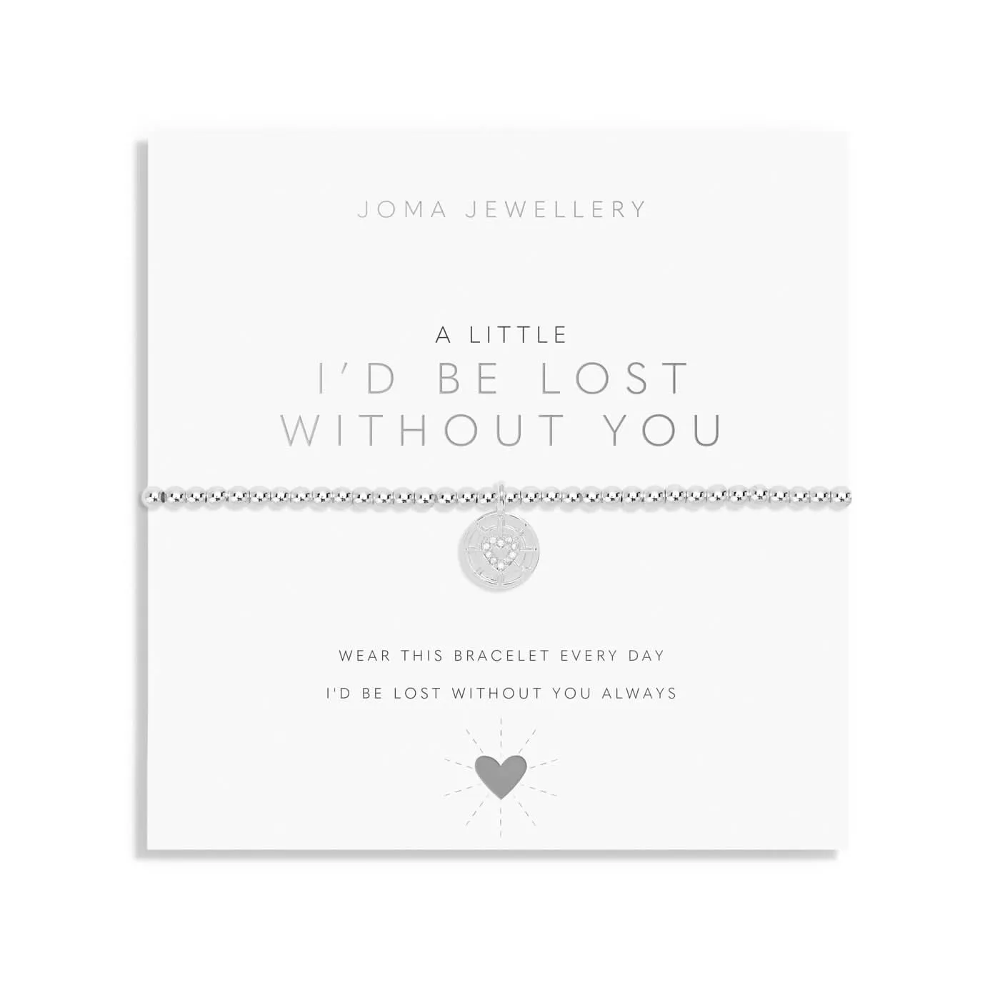 Un Petit Je Serais Perdu Sans Toi Bracelet en Argenté 7401 Joma Jewellery