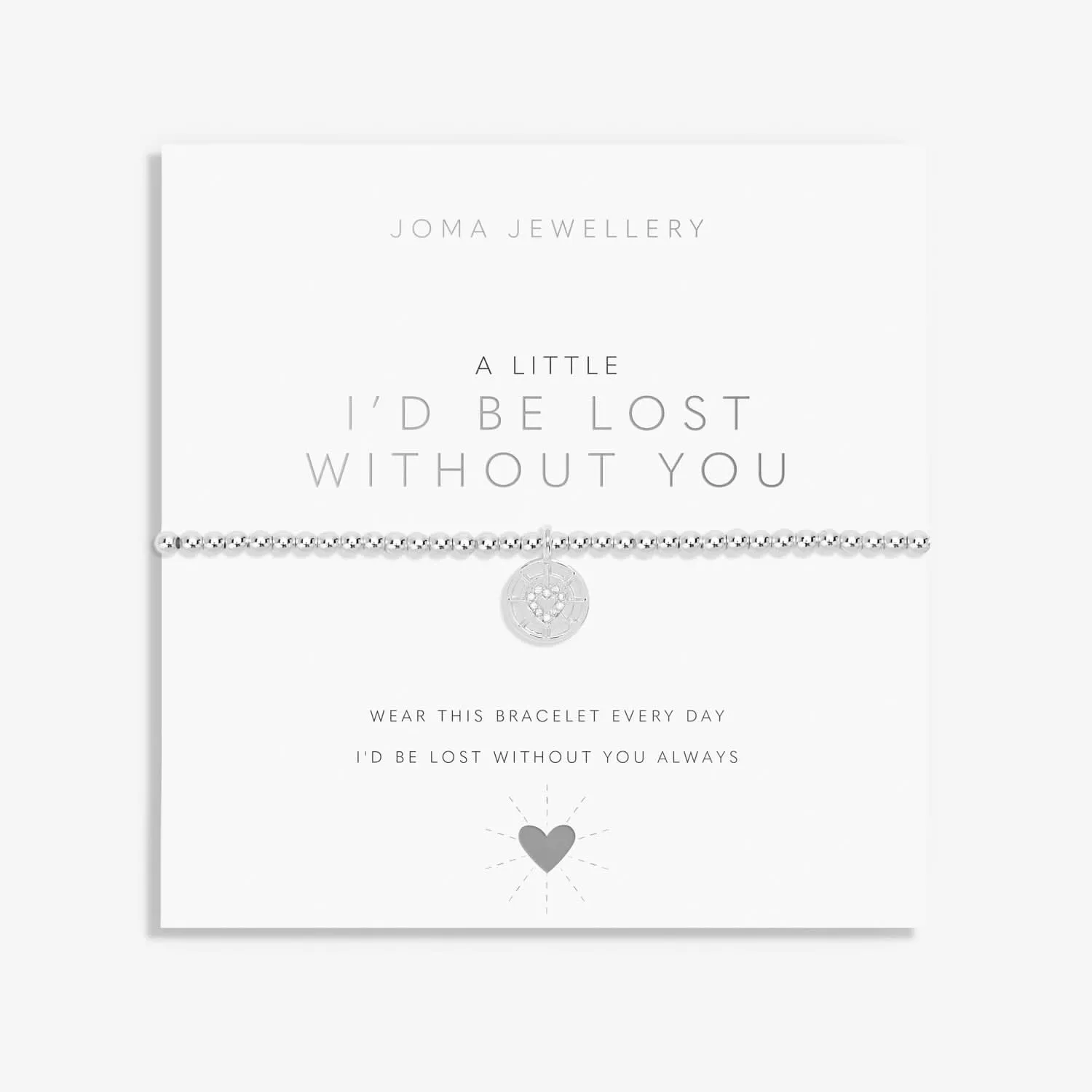 Un Petit Je Serais Perdu Sans Toi Bracelet en Argenté 7401 Joma Jewellery
