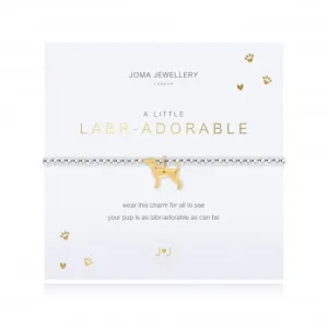 Un petit bracelet extensible Labradorable argenté de 17,5 cm 4300 Joma Jewellery