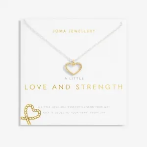Un Petit Amour Force Collier Argenté Doré 46cm   5cm 6835 Joma Jewellery