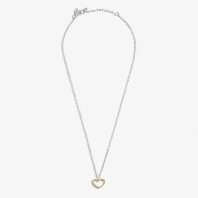 Un Petit Amour Force Collier Argenté Doré 46cm   5cm 6835 Joma Jewellery