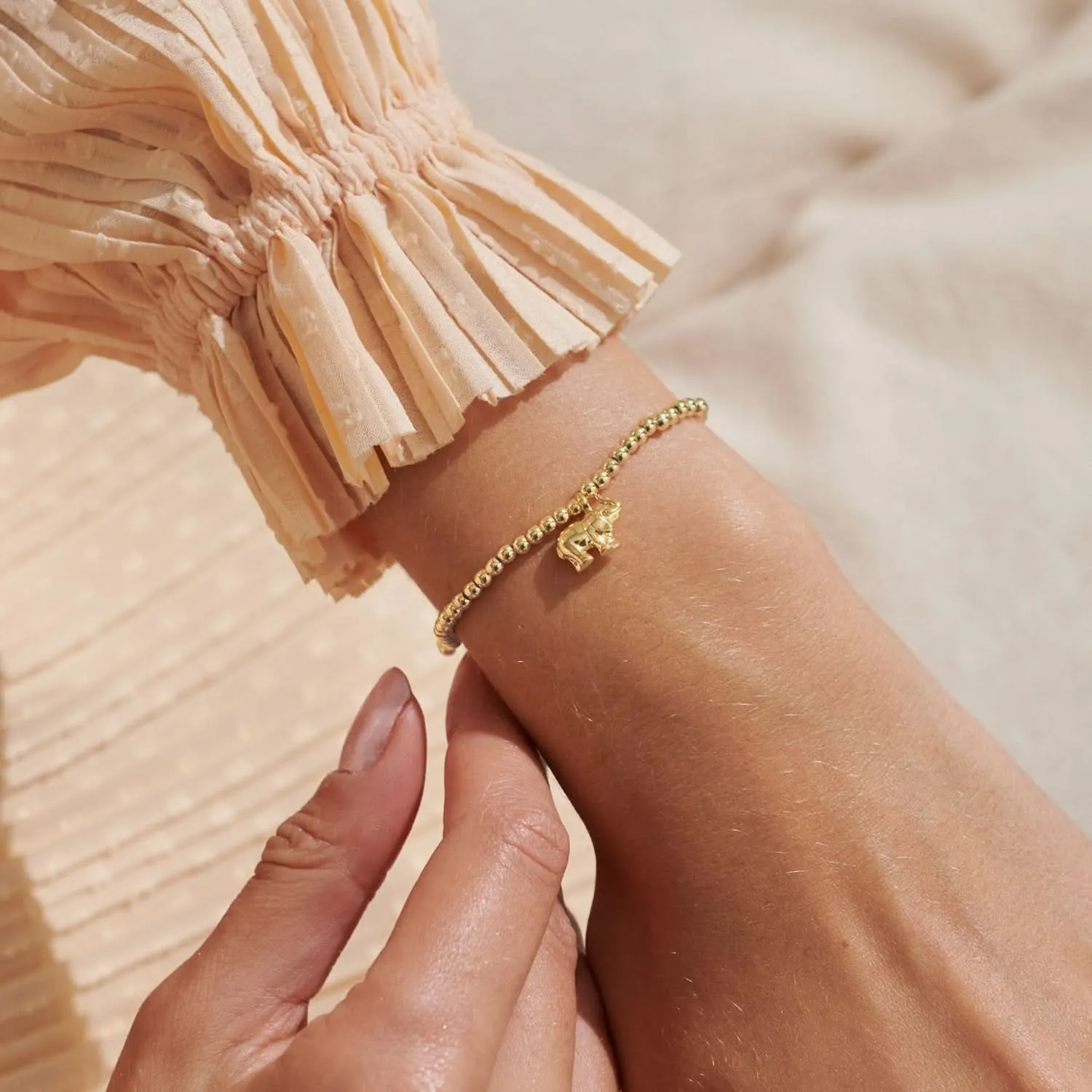 Bracelet en or plaqué Petit Éléphant Porte-Bonheur 8219 Joma Jewellery