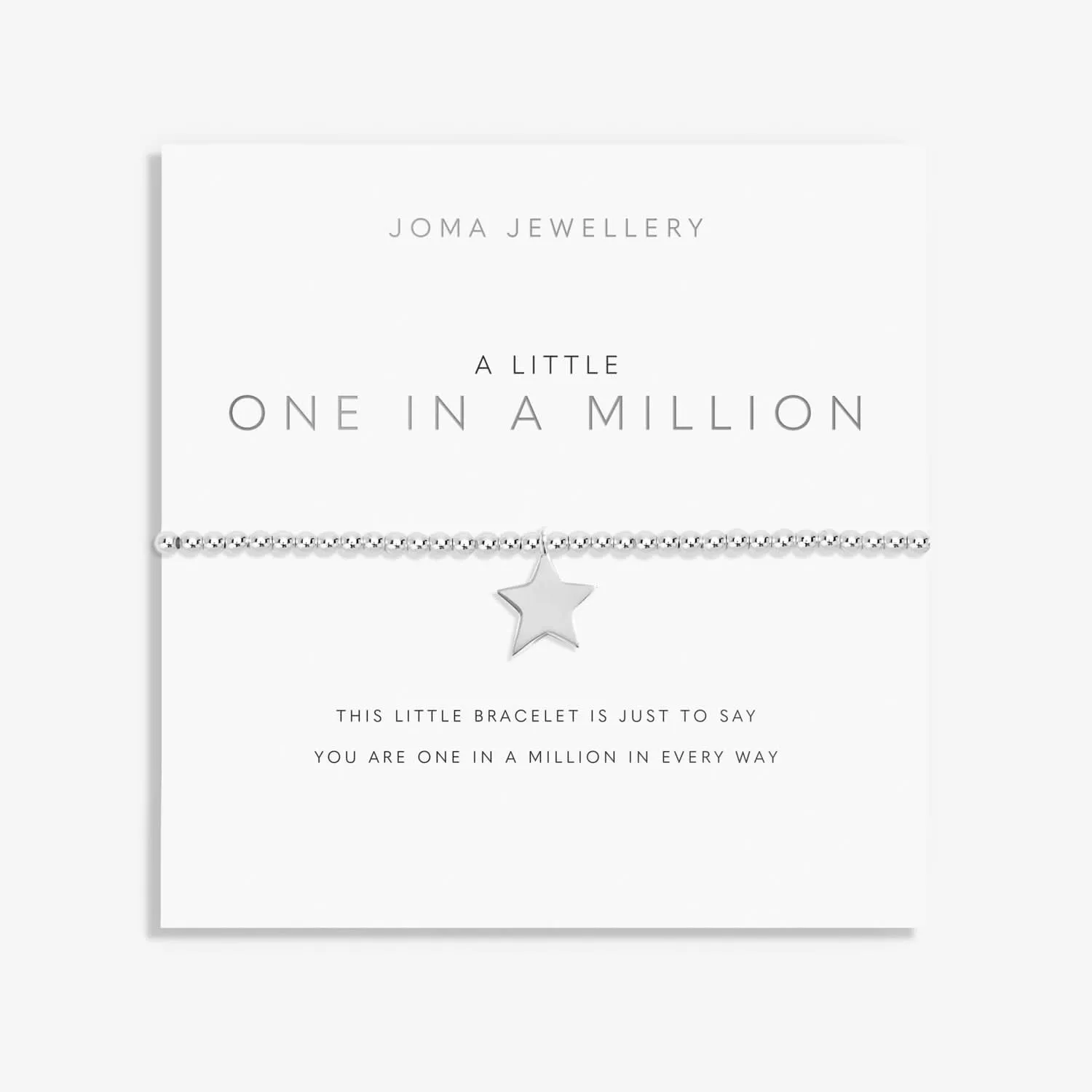 Un Petit Coffret Cadeau Rouleau à Bijoux Un Million plaqué argent 8090 Joma Jewellery