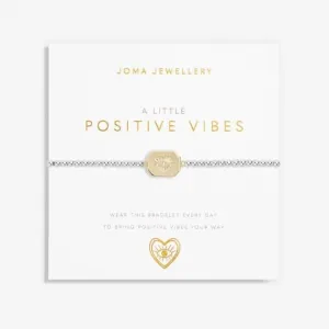 Un petit bracelet plaqué or et argent 17,5 cm Positive Vibes 7013 Joma Jewellery