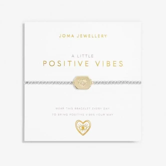 Un petit bracelet plaqué or et argent 17,5 cm Positive Vibes 7013 Joma Jewellery