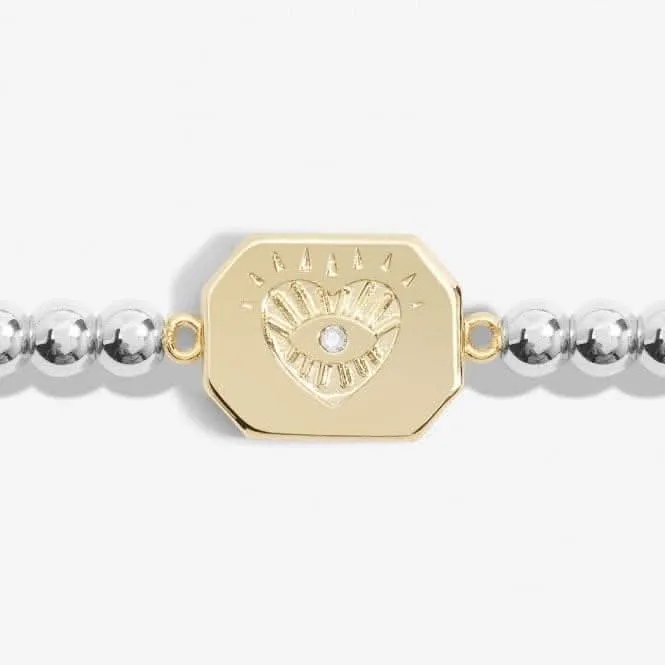 Un petit bracelet plaqué or et argent 17,5 cm Positive Vibes 7013 Joma Jewellery