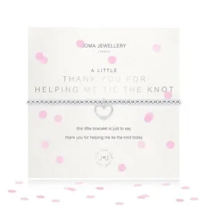 Un petit merci pour m'avoir aidé à nouer le bracelet extensible en argent de 17,5 cm 3485 Joma Jewellery