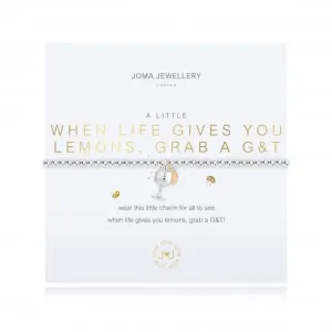 Un peu de Quand la vie vous donne des citrons, prenez un G&T Bracelet extensible argenté 17,5 cm 4350 Joma Jewellery