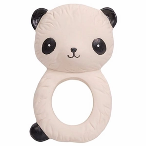 A Little Lovely Company Teether Ring Panda