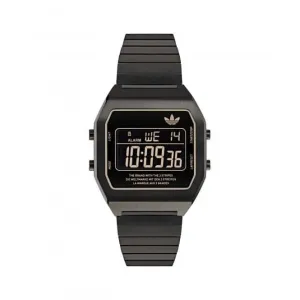 Adidas Digital Two Montre Unisexe en Acier Inoxydable Noir AOST24059