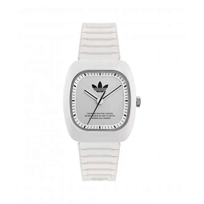 Adidas Retro Wave Deux Bio-Céramique Blanc Montre Unisexe AOSY24030