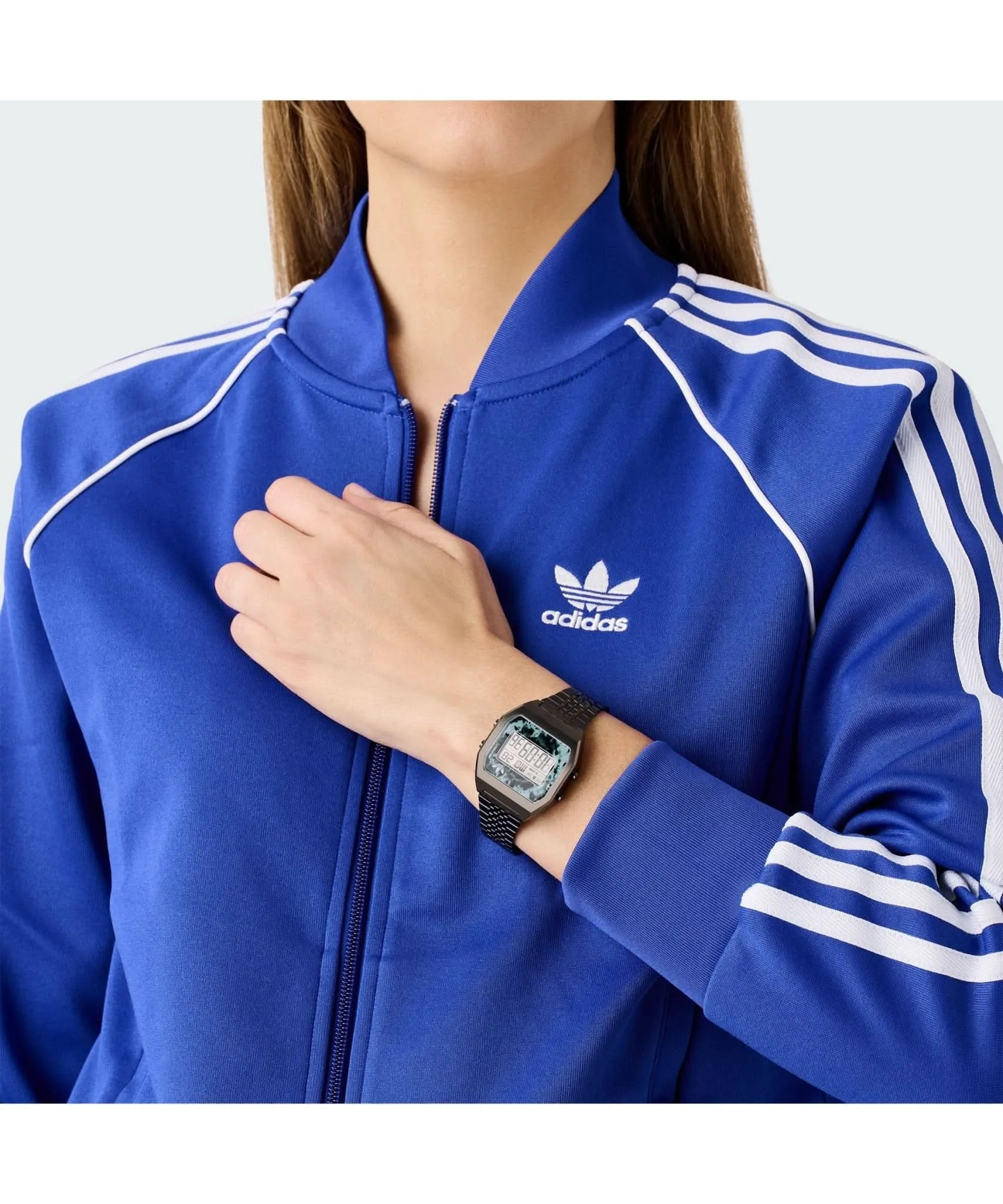 Adidas Montre numérique unisexe deux noirs AOST24558