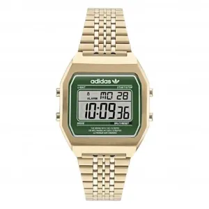 Adidas Montre unisexe numérique deux tons or AOST22071
