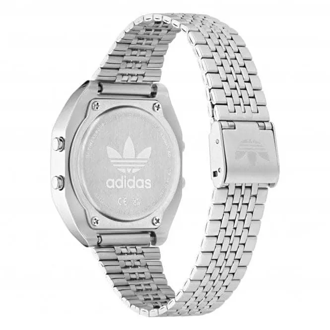 Adidas Montre Unisexe Numérique Deux en Acier Inoxydable AOST23556
