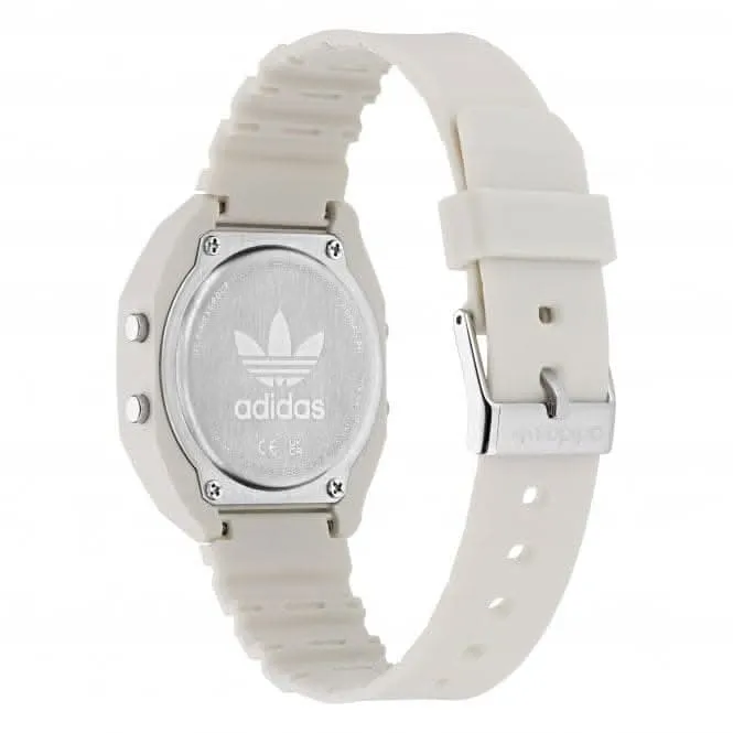Adidas Montre numérique unisexe Two blanche AOST23557