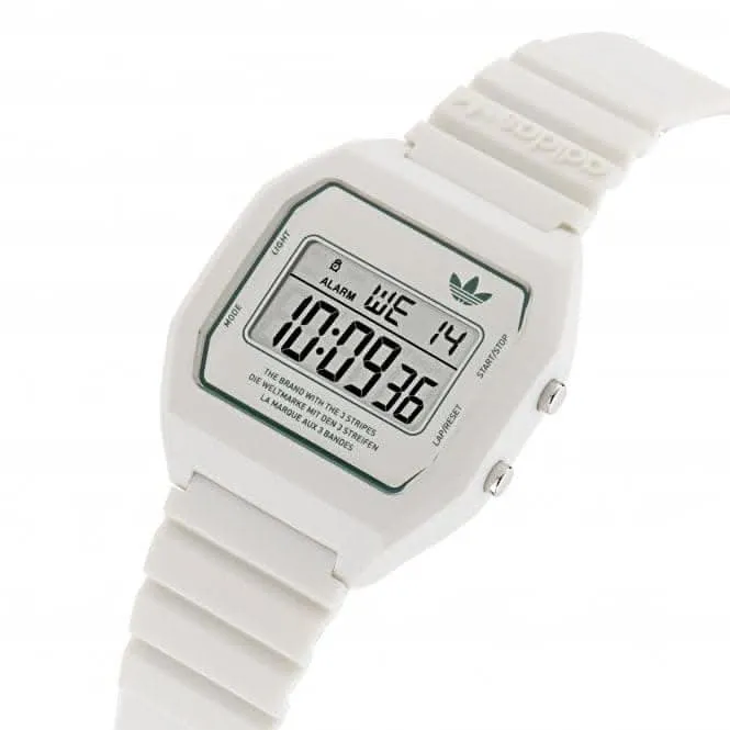Adidas Montre numérique unisexe Two blanche AOST23557
