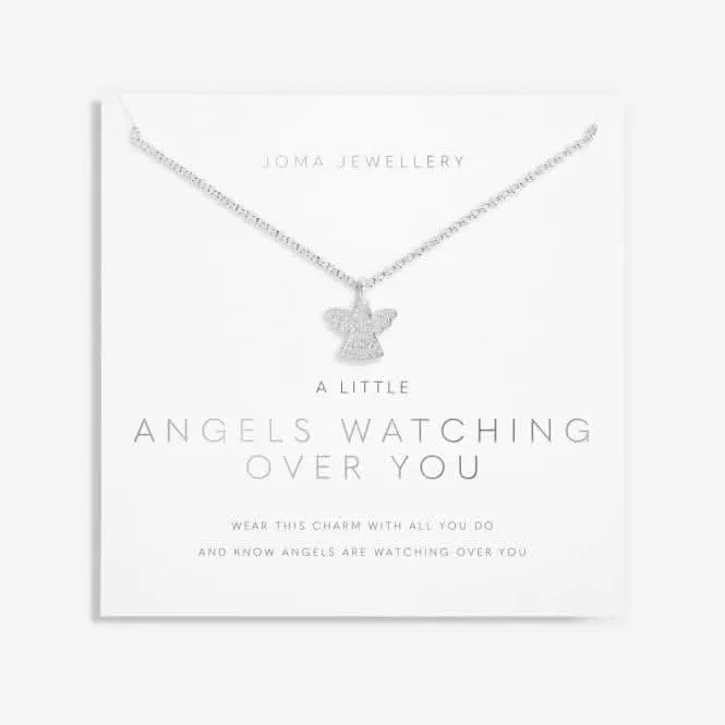 Anges Veillant Sur Toi Collier Argenté 46cm   5cm 6112 Joma Jewellery