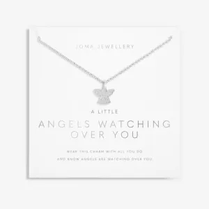 Anges Veillant Sur Toi Collier Argenté 46cm   5cm 6112 Joma Jewellery