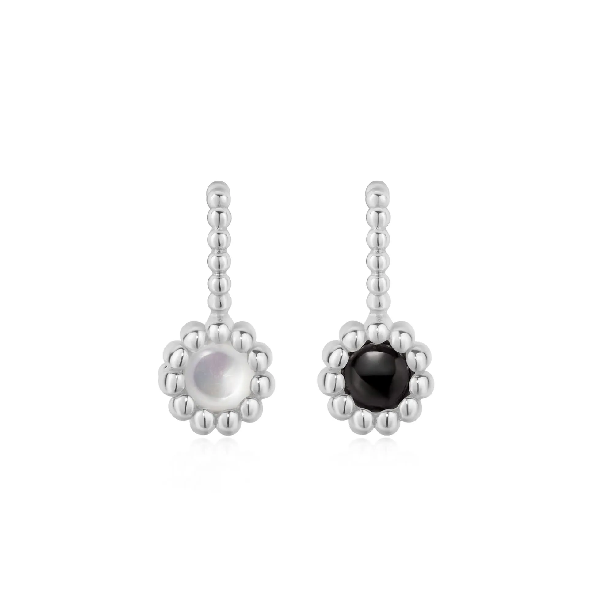 Ania Haie Charme en Onyx Noir Argenté et Nacre NC060-11H Bijoux Ania Haie