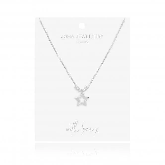 Arabella Collier Long Enroulé Étoile Martelée 4876 Joma Jewellery