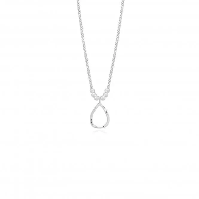 Arabella Collier Long Enveloppant en Forme de Larme Martelé 4878 Joma Jewellery