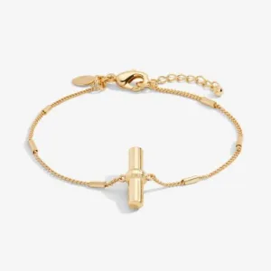 Bracelet Aura Gold Bar Or 18cm   Prolongateur 3cm 6294 Joma Jewellery