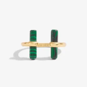 Bague en or barre malachite Aura 6304 Joma Jewellery