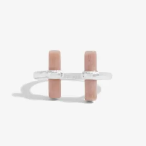 Bague en argent avec barre de rhodochrosite Aura 6305 Joma Jewellery