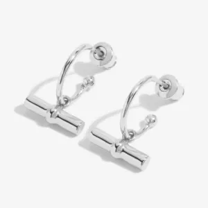 Boucles d'oreilles à anneaux en argent Aura Silver Bar 6299 Joma Jewellery