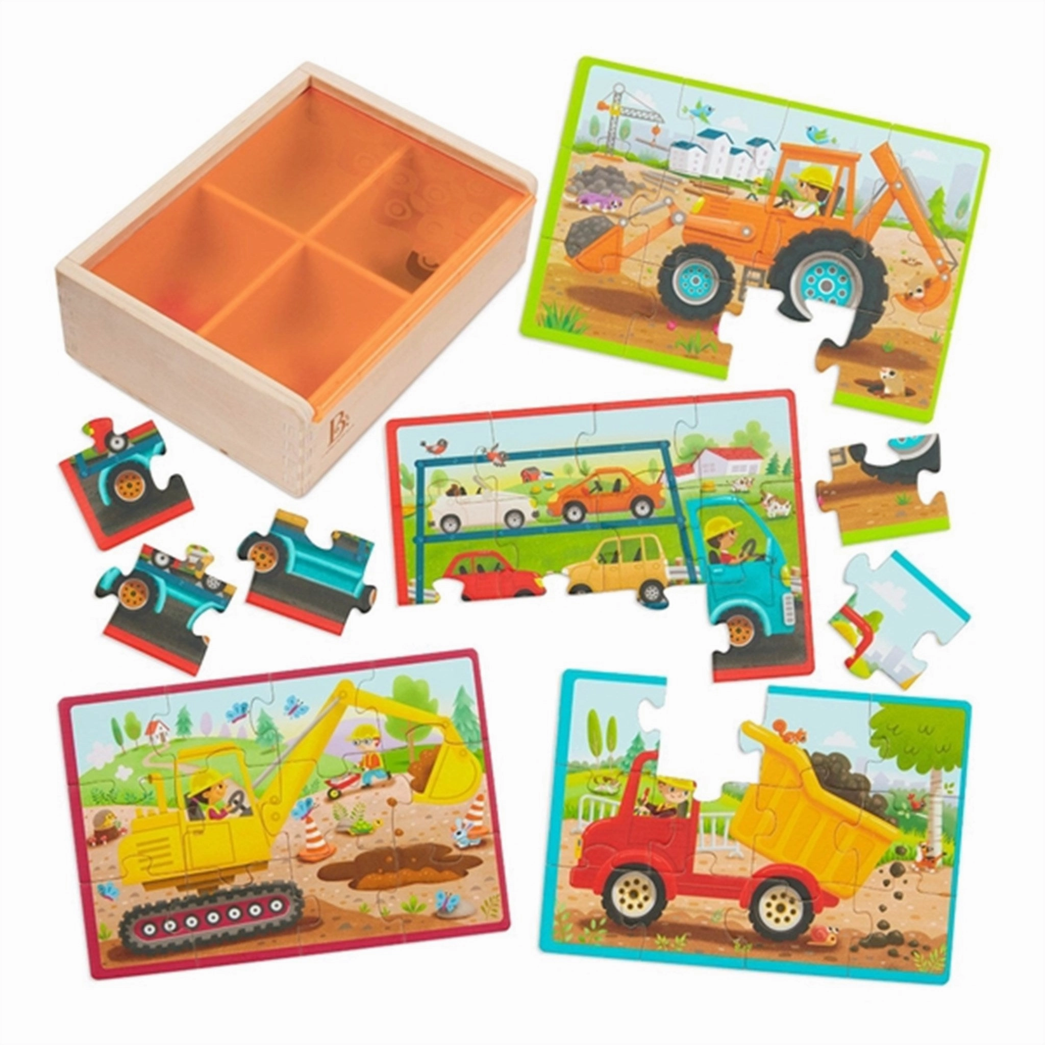 B-toys Puzzle Work Vehicles