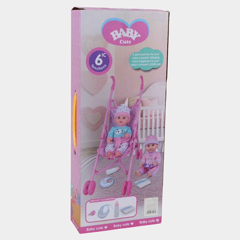 Baby Doll with Stroller