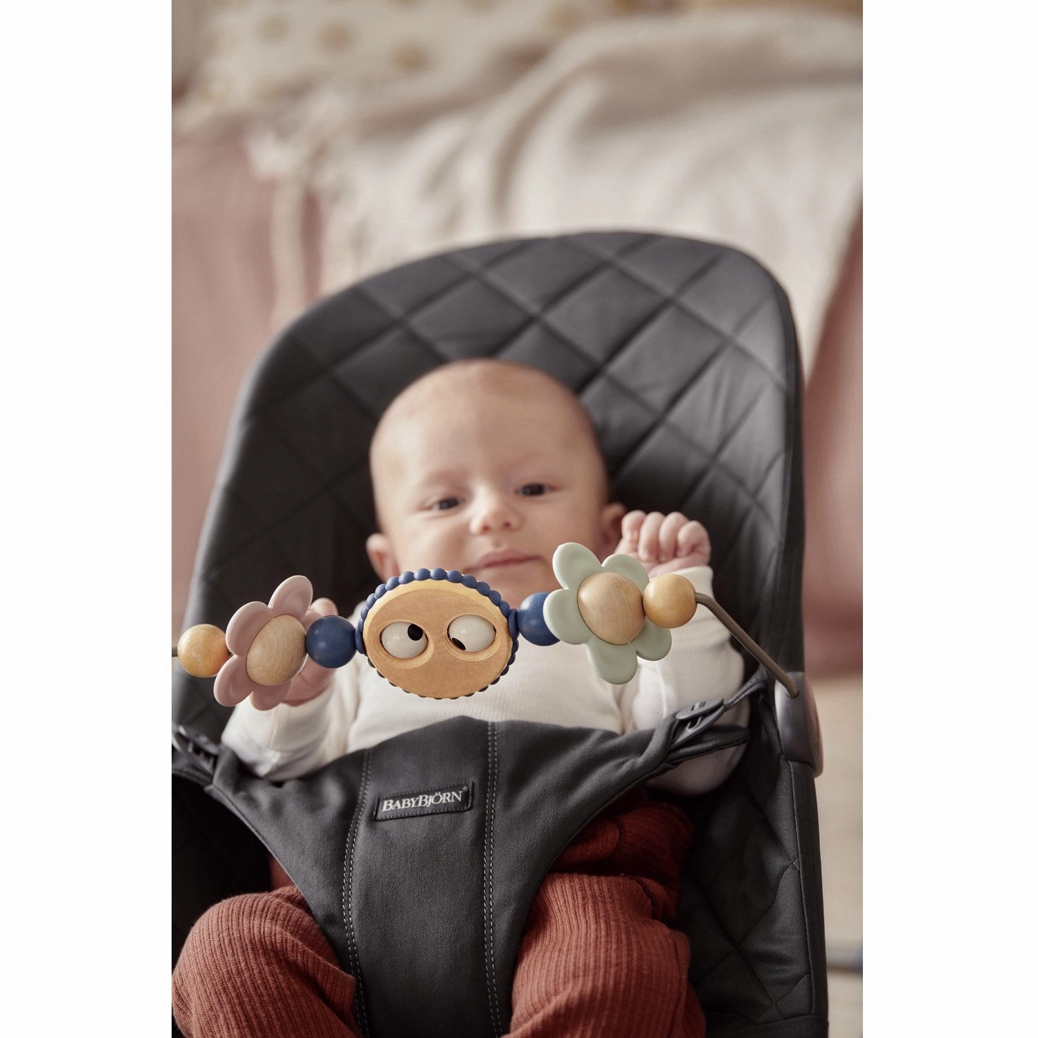 BabyBjrn Mischievous Eyes Pastel Toy For Bouncer