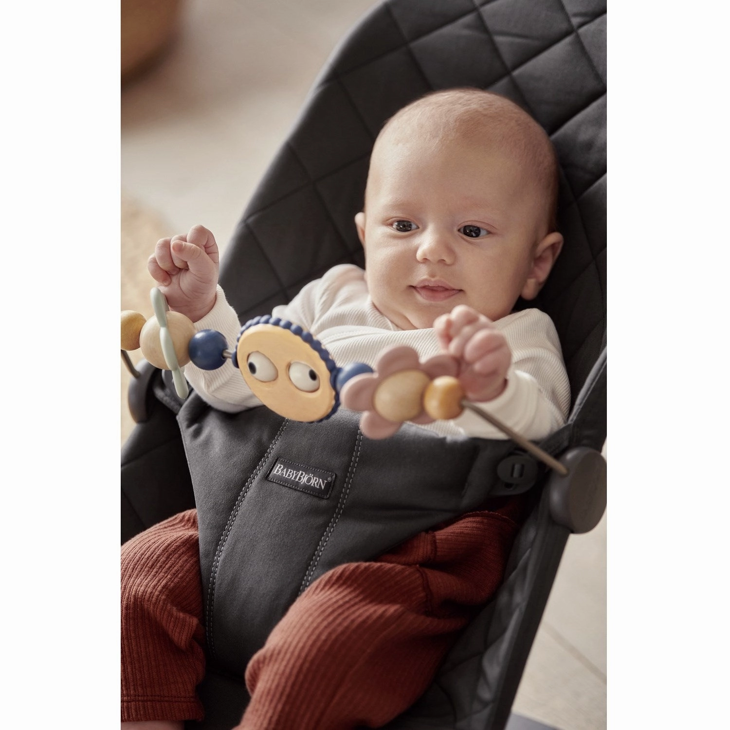 BabyBjrn Mischievous Eyes Pastel Toy For Bouncer