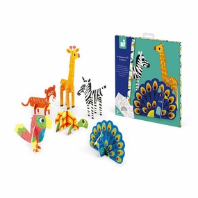 Babykids_Janod_Toys Janod 3D Animals To Color